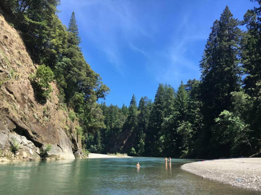 Апартаменты Little House In The Redwoods With A Hot Tub! Гарбервилл Экстерьер фото